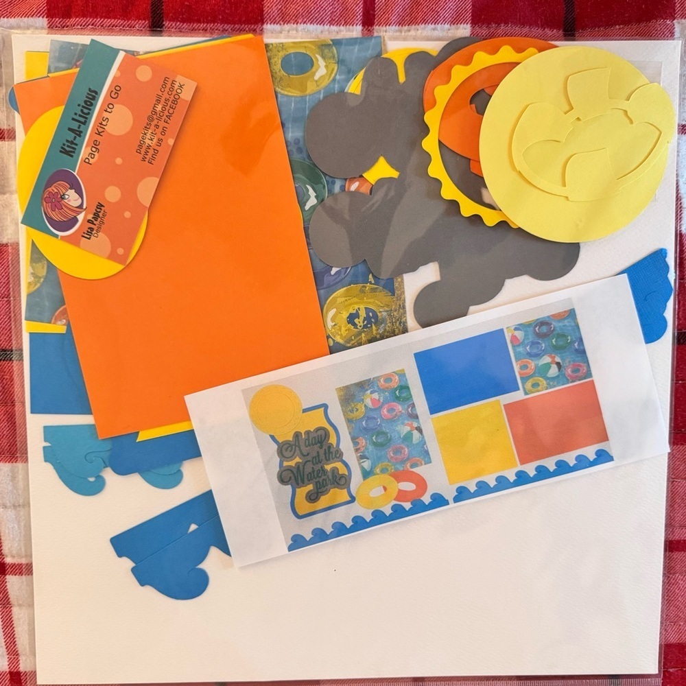Kit a licious A day at the water park by Lisa Papcsy scrapbook kit